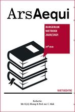 Ars Aequi Wetseditie  -   Burgerlijk wetboek 2020/2021, Boeken, Wetenschap, Gelezen, René Klomp, Chantal Mak, Verzenden