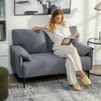 2-zitsbank, Dikke Kussens, Fluwelen Bekleding, Gestoffeerde, Verzenden