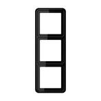 Jung CD500 afdekraam 3-voudig zwart - CD583SW, Nieuw, Stopcontact