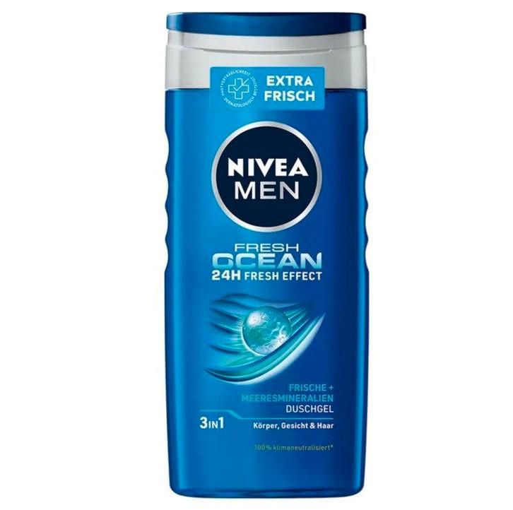 Nivea Men Douchegel Fresh Ocean 250 ml, Sieraden, Tassen en Uiterlijk, Uiterlijk | Lichaamsverzorging, Nieuw, Verzenden