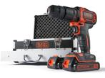 BLACK+DECKER BDC718AS2F - 18V Accu Schroef-Klopboormachine -, Verzenden, Zo goed als nieuw