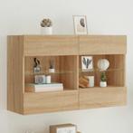 vidaXL Tv-wandmeubel met LED-verlichting 98,5x30x60,5 cm, Huis en Inrichting, Kasten | Televisiemeubels, Verzenden, Nieuw, Overige houtsoorten