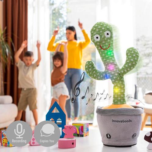 Dansende En Pratende Cactus Met Muziek En Meerkleurige Le..., Kinderen en Baby's, Speelgoed | Educatief en Creatief, Verzenden
