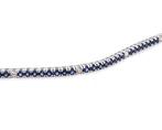 Armband - 18 karaat Witgoud - 4.27ct. tw. Saffier - Diamant, Sieraden, Tassen en Uiterlijk, Armbanden, Nieuw
