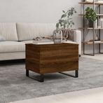 vidaXL Salontafel 60x44,5x45 cm bewerkt hout bruin, Minder dan 50 cm, 50 tot 100 cm, Verzenden, Nieuw