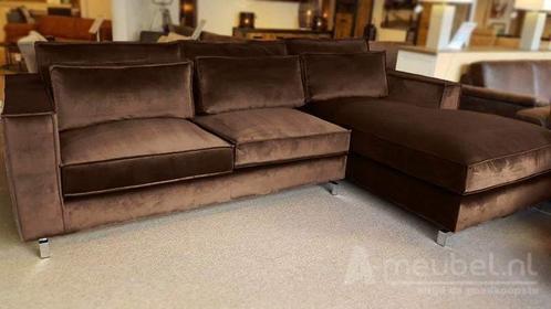 Loungebank Indijk - loungebanken - Bruin, Huis en Inrichting, Banken | Sofa's en Chaises Longues, Nieuw, Stof