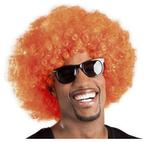 Oranje Pruik Disco / Afro - Feestartikelen - Koningsdag -, Nieuw, Verzenden