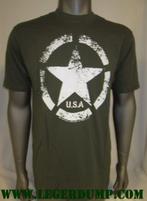 T-shirt groen Army ster vintage (T-shirts, Kleding), Kleding | Heren, T-shirts, Nieuw, Ophalen of Verzenden