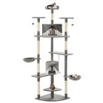 vidaXL Kattenkrabpaal met sisal krabpalen 203 cm grijs en, Verzenden, Nieuw