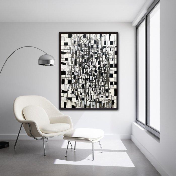 Natia Antadze - Abstrakte Komposition - XXL, Antiek en Kunst, Kunst | Schilderijen | Modern