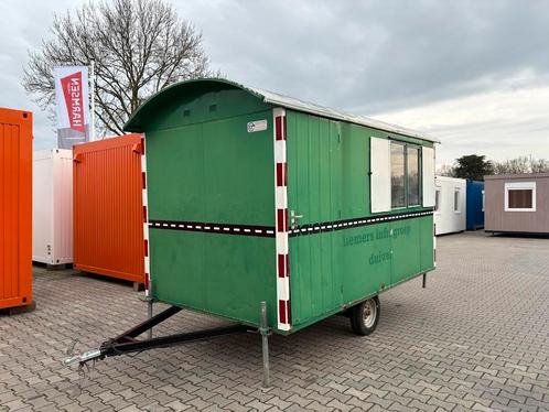 Schaftwagen langzaamverkeer - 4x2 meter  met berging, Zakelijke goederen, Machines en Bouw | Keten en Containers, Ophalen of Verzenden