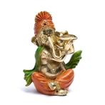 Beeld Ganesha met Rituele Schelp (25 cm), Huis en Inrichting, Woonaccessoires | Boeddhabeelden, Nieuw, Verzenden