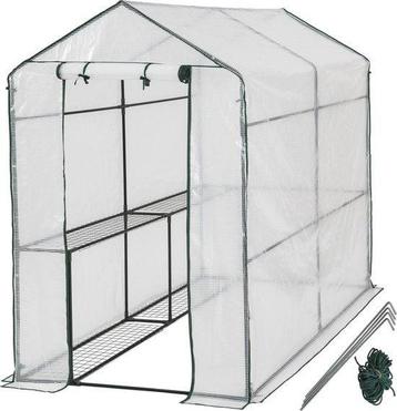 Tweedekans | tectake - Broeikas Hobbykas 186x120x190 cm - beschikbaar voor biedingen