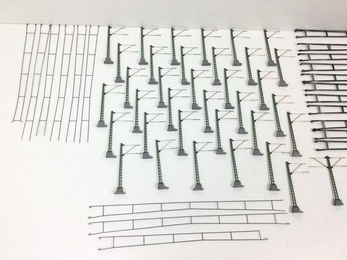 Märklin H0 - 70360/74101/74105/74106 - Bovenleiding (109) -, Hobby en Vrije tijd, Modeltreinen | H0