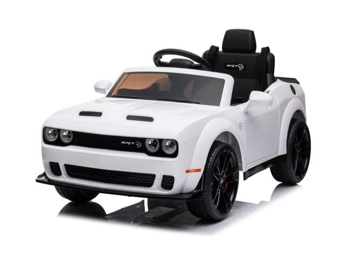 Dodge Challenger SRT, 12 volt elektrische kinderauto, Leder, Kinderen en Baby's, Speelgoed | Buiten | Accuvoertuigen, Nieuw, Ophalen of Verzenden