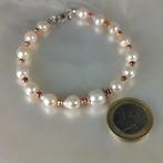 Armband Zilver Parel - Parel - Akoya-SSP 7x9,7mm Hematin, Nieuw