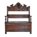 Gangbankje - Walnoot - Veneziana, zeldzaam uit de 19e eeuw., Antiek en Kunst