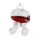 GGM Gastro | Wijndispenser - 4 liter - Wit - incl. 4 | WSG6W, Verzenden, Nieuw in verpakking, Overige typen