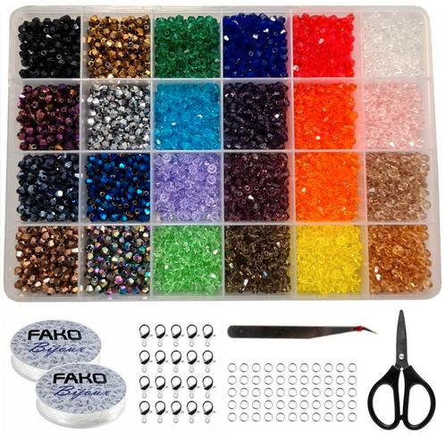 Fako Bijoux® - DIY Kristallen Kralen Set - Facet Geslepen, Hobby en Vrije tijd, Kralen en Sieraden maken, Verzenden