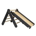 Klimdriehoek met glijbaan en klimwand in zwart – Uitdagen., Ophalen of Verzenden, Nieuw