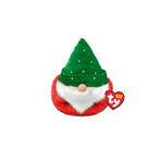 TY Teeny Puffies Christmas Gnome Green Hat 10 cm, Nieuw, Verzenden