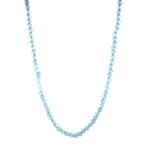 Vintage aquamarijn collier met gouden sluiting 14 kt, Ophalen of Verzenden, Nieuw