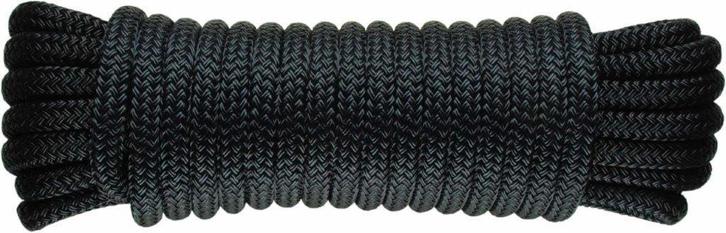 U Rope Landvast Deluxe - 16 mm - 15 meter - zwart, Watersport en Boten, Accessoires en Onderhoud, Ophalen of Verzenden