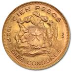 100 Chileense Peso Vrijheids Gouden Munt (1895-1980), Postzegels en Munten, Verzenden