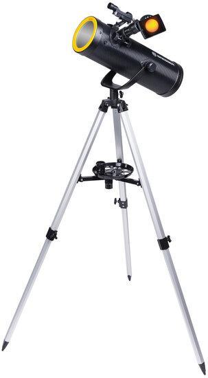 BRESSER Solarix 114/500 Startset, Audio, Tv en Foto, Optische apparatuur | Telescopen, Spiegeltelescoop (reflector), Nieuw, Met statief