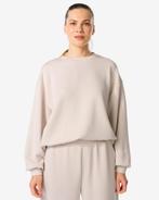 HEMA Dames lounge trui creme van €29.99 voor €17.99 sale, Verzenden, Nieuw