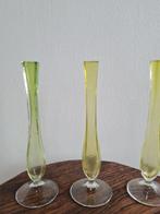 Val Saint Lambert - Vaas (3) - A Canne - Glas - 3 Vazen Val, Antiek en Kunst