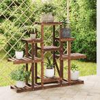 vidaXL Bloemenstandaard 110x25x96 cm massief vurenhout, Verzenden, Nieuw
