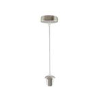 Geborsteld staal ophangpendel Rika, Huis en Inrichting, Lampen | Hanglampen, Nieuw, Ophalen of Verzenden, Modern, Metaal