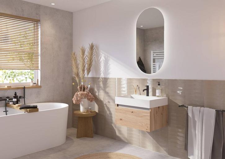 Saqu Badkamermeubels van €1078.00 voor €510.00, Huis en Inrichting, Badkamer | Badkamermeubels, Overige typen, Nieuw, Ophalen of Verzenden