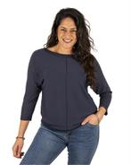 Donkerblauw shirt met 3/4 mouw van Gemma Ricceri, Kleding | Dames, T-shirts, Nieuw, Verzenden