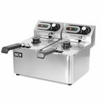 HCB Dubbele friteuse - 2 x 4 liter - 2 x 230V - RVS, Verzenden, Nieuw in verpakking, Fornuis, Frituur en Grillen
