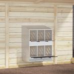 vidaXL Kippennestkast met 6 vakken gegalvaniseerd metaal, Verzenden, Nieuw