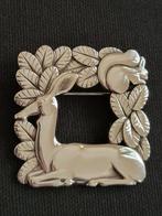 Georg Jensen - Broche Zilver - Nr. 318 Hert en eekhoorn