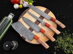 4043 & 15N20 Folded Steel Color wood slabs Steel pins Sharp