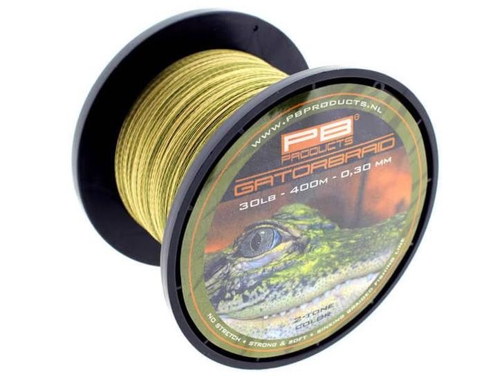 Gator Braid Camo 400 m. Gevlochten Lijn PB Products, Watersport en Boten, Hengelsport | Karpervissen, Vislijn, Nieuw, Verzenden