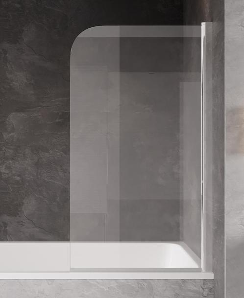 Badwand Torino 90 x 140 cm Chroom Badscherm Draaibaar, Doe-het-zelf en Verbouw, Sanitair, Bad, Nieuw, Verzenden
