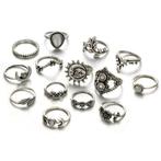 Fako Bijoux® - Bohemian Stijl Ringenset - Suma - 14-Delig -, Sieraden, Tassen en Uiterlijk, Ringen, Verzenden, Nieuw