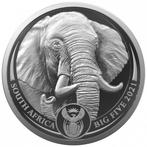 Zuid-Afrika. 2021 1 oz 5 Rand South African Big Five Silver, Postzegels en Munten, Edelmetalen en Baren