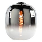 Glazen lampenkap Semi Smoked Glas | Ø23 cm, Huis en Inrichting, Lampen | Lampenkappen, Zwart, Rond, Nieuw, Ophalen of Verzenden