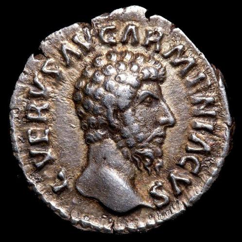 Romeinse Rijk. Lucius Verus (161-169 n.Chr.). Denarius Roma, Postzegels en Munten, Munten | Europa | Niet-Euromunten