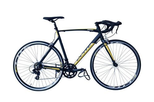 Racefiets 28 Inch Elite Pau  14 speed Zwart Okkergeel, Fietsen en Brommers, Fietsen | Racefietsen, Nieuw, Ophalen of Verzenden