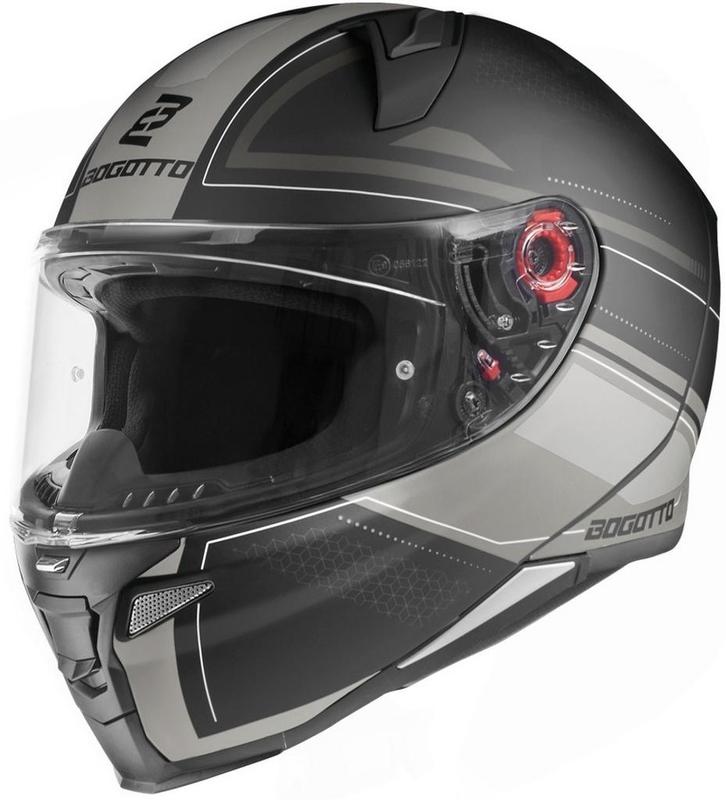 Bogotto FF110 Cinder Mat Zwart Titanium Integraalhelm, Motoren, Kleding | Motorhelmen, Nieuw met kaartje, Overige merken, Integraalhelm
