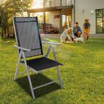 Tuinstoel - Ligstoel - Verstelbaar - Opvouwbaar - Zwart - Ti, Verzenden, Nieuw