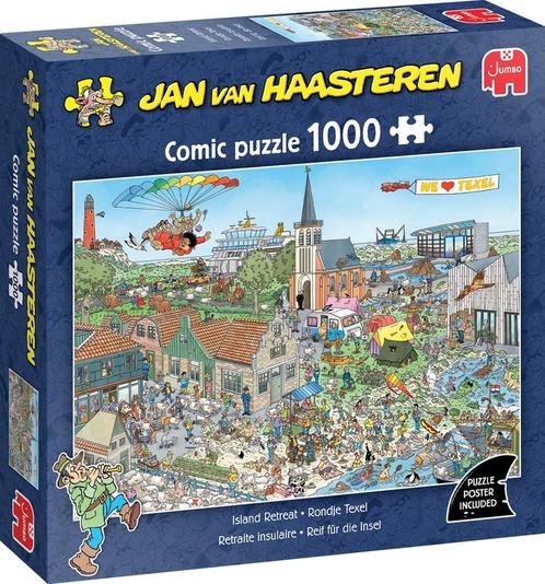Jan van Haasteren - Rondje Texel Puzzel (1000 stukjes) |, Hobby en Vrije tijd, Denksport en Puzzels, Nieuw, Verzenden