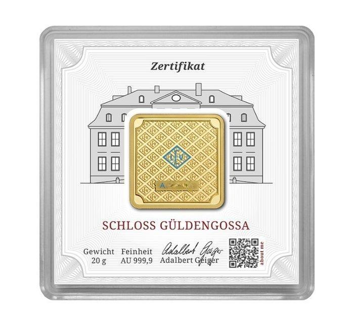 20 gram - Goud .999 - Geiger Edelmetalle - Verzegeld en met, Postzegels en Munten, Edelmetalen en Baren